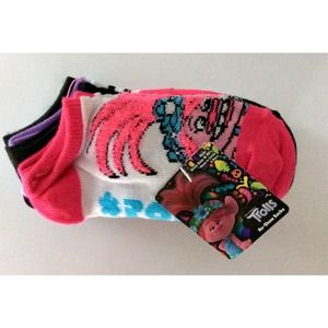 Trolls World Tour Girls No Show Socks S 6-10 1/2